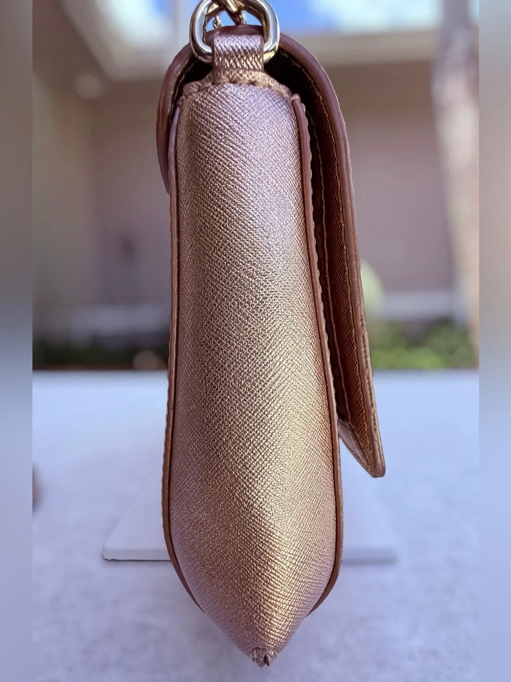 Kate Spade Laurel Way Greer Crossbody Bag - Metallic Rose Gold